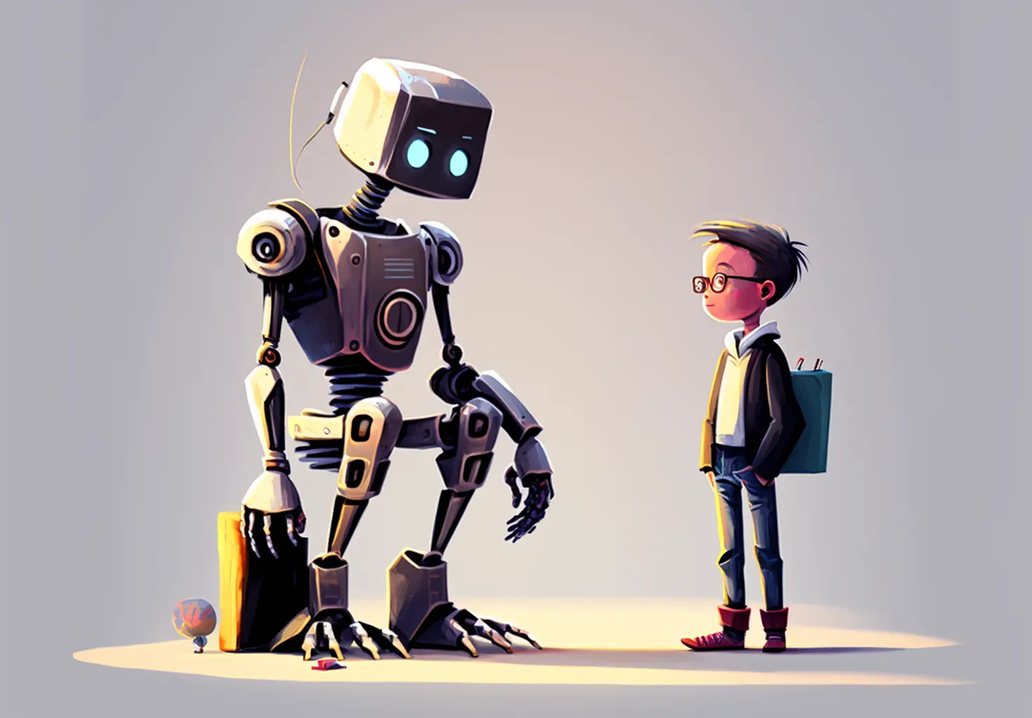 AI as a friend to a young boy